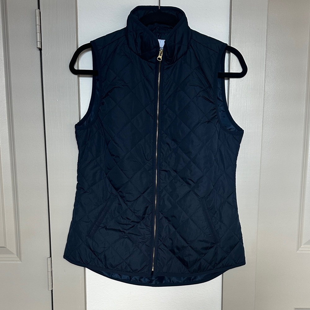 Old Navy Quilted Vest with Gold Zipper